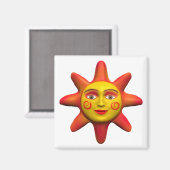 Zonnegezicht Magneet (Voorkant / Achterkant)