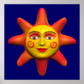 Zonnegezicht Poster (Voorkant)