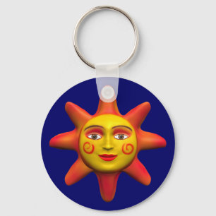 Zonnegezicht Sleutelhanger
