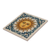 Zonnegezicht Tegeltje (Zijkant)
