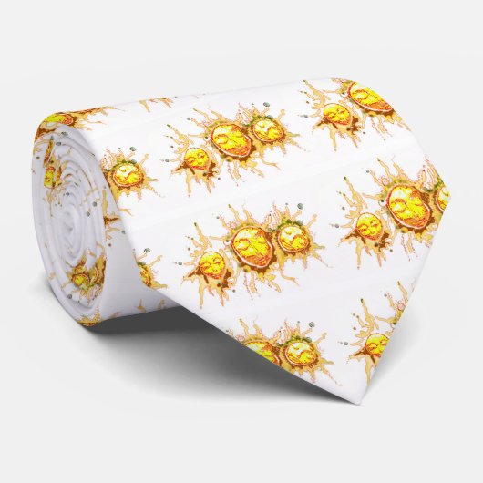 Zonnegezichten Stropdas (Opgerold)