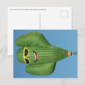 Zonneglazen luchtballonvaardig Briefkaart (Voorkant / Achterkant)