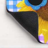 Zonneglazen op Muismat zonnebloemen (Hoek)