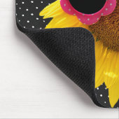 Zonneglazen op Muismat zonnebloemen (Hoek)