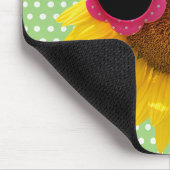 Zonneglazen op Muismat zonnebloemen (Hoek)