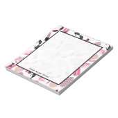 Zonneglazen parfume en lipstick Notitieblok (Linkerzijde)