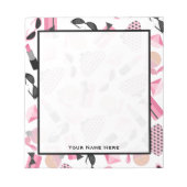 Zonneglazen parfume en lipstick Notitieblok (Voorkant)