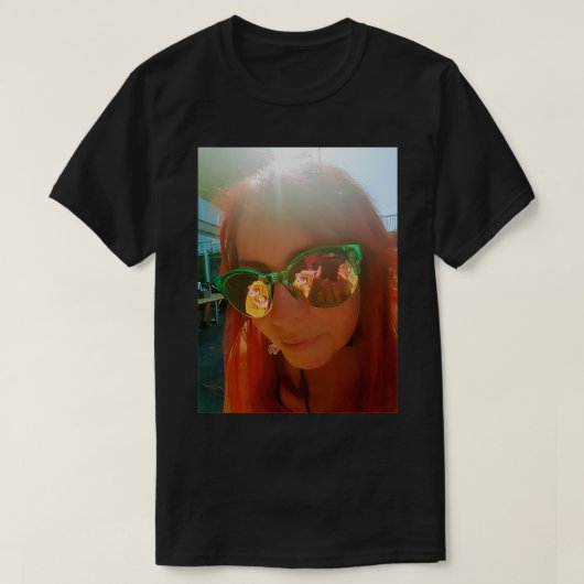 Zonneglazen reflectie t-shirt (Design voorkant)