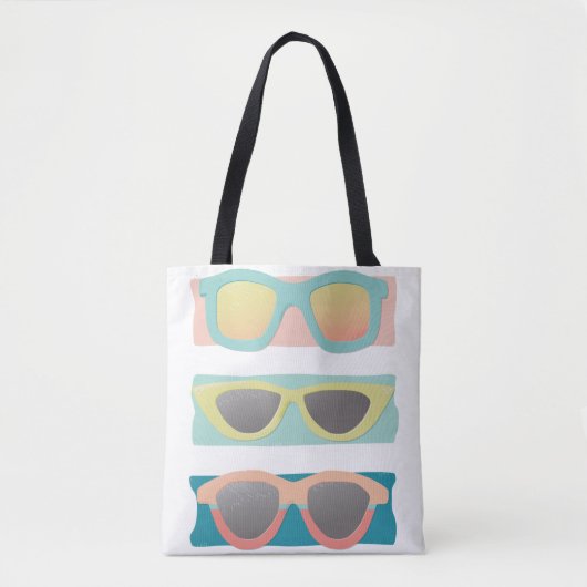 Zonneglazen Trio Coral Tote Bag (Voorkant)