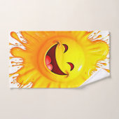 Zonneglimlach: Uitbarstende Vreugde Bad Handdoek (Handdoek)