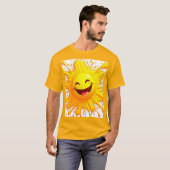 Zonneglimlach: Uitbarstende Vreugde T-shirt (Voorkant volledig)