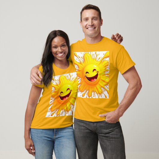 Zonneglimlach: Uitbarstende Vreugde T-shirt (Unisex)
