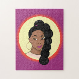 Zonnegloed, bladerponytail legpuzzel