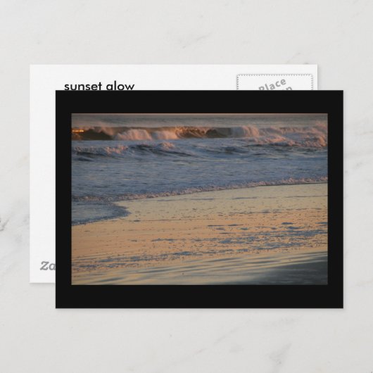 zonnegloed briefkaart (Voorkant / Achterkant)