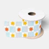 Zonnegloed geruite lint - L (Spoel)