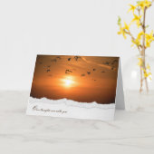 zonnegloed met zeemijlen voor sympathie kaart (Gele Bloem)