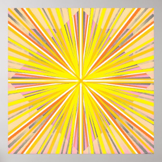 Zonnegloed String Poster (Voorkant)