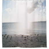 Zonneglorie Aan De Strand Gordijn (Voorkant)