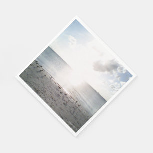 Zonneglorie aan het strand servet