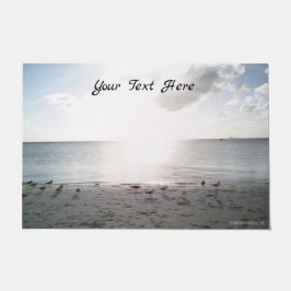 Zonneglorie bij de stranddeurmat deurmat