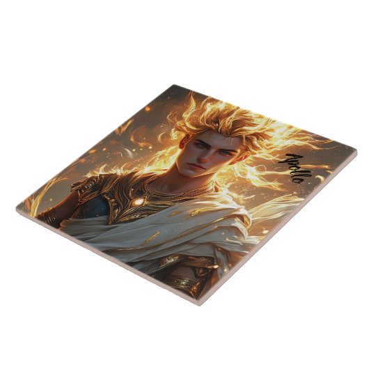 Zonnegod Apollo Altaar Inspiratie Toewijding Tegeltje (Zijkant)