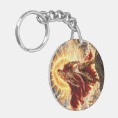 Zonnegod Sleutelhanger (Voorkant Links)