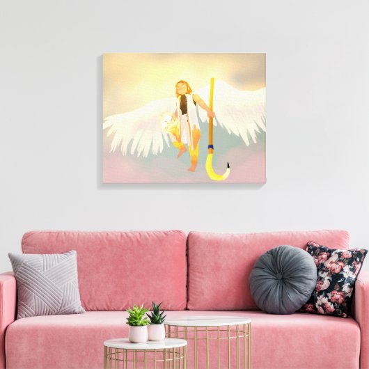 Zonnegod Sol Canvas Afdruk (Insitu (Woonkamer))