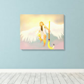 Zonnegod Sol Canvas Afdruk (Insitu (Houten vloer))