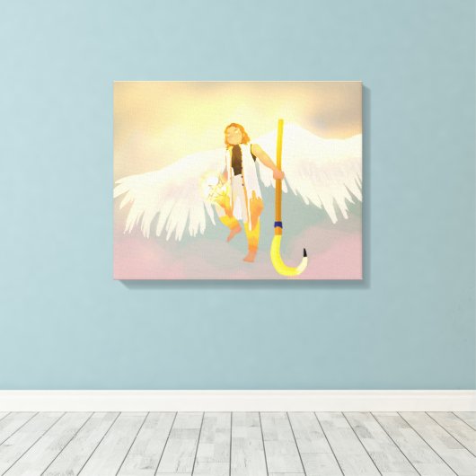 Zonnegod Sol Canvas Afdruk (Insitu (Houten vloer))