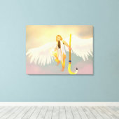 Zonnegod Sol Canvas Afdruk (Insitu (Houten vloer))