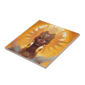 Zonnegodin Fantasy Art Tegeltje (Zijkant)