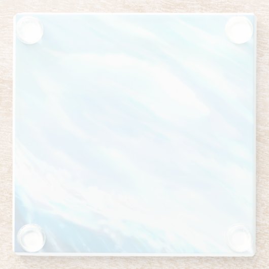 Zonnegolf Glazen Onderzetter (Achterkant)