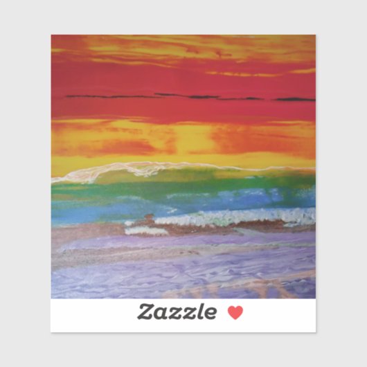 Zonnegolven Sticker (Vel)