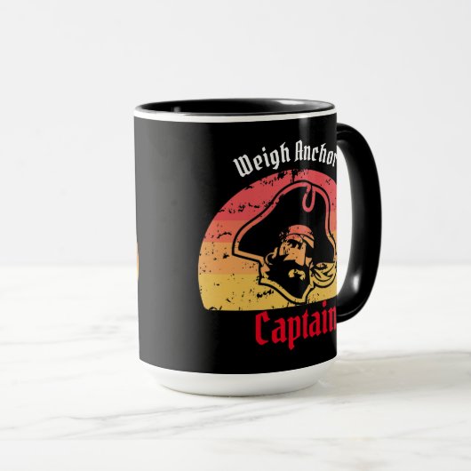 Zonnegouden tijd van piraterij Pirate Ship Mok (Voorkant rechts)