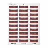 Zonnegoudglitter Sparkle Confetti Moderne Stippen Etiket (Full Sheet)