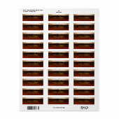 Zonnegoudglitter Sparkle Confetti Moderne Stippen Etiket (Full Sheet)