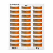 Zonnegoudglitter Sparkle Confetti Moderne Stippen Etiket (Full Sheet)