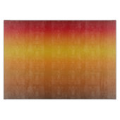 Zonnegradiënt Vibrant Rood Oranje Geel Ombre Snijplank (Voorkant)
