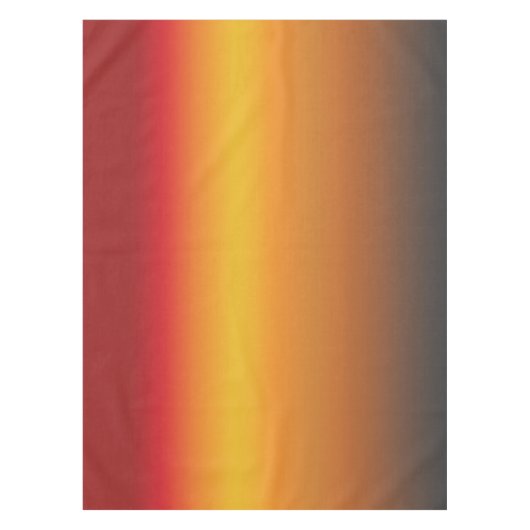 Zonnegradiënt Vibrant Rood Oranje Geel Ombre Tafelkleed (Voorkant)