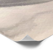 Zonnegrijze en zwarte abstracte moderne kunst poster (Hoek)