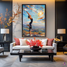 Zonnegroet – innerlijke balans in expressief poster