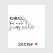 Zonneharde Romance Trope Sticker (Vel)