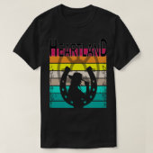 Zonnehartland, zonsopgang logo, hartslag r t-shirt (Design voorkant)
