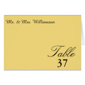 Zonnehartslag Mellow Yellow Wedtable Kaarten (Voorkant Horizontaal)