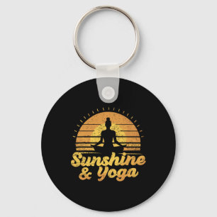 Zonnehemden en yogashirt voor yogabeoefenaar Zomer Sleutelhanger