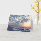 Zonnehemel over de Miles Birthday Card Kaart (Gele Bloem)