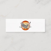 Zonnehewksilhouet - Kies achtergrondkleur Mini Visitekaartje (Voorkant)