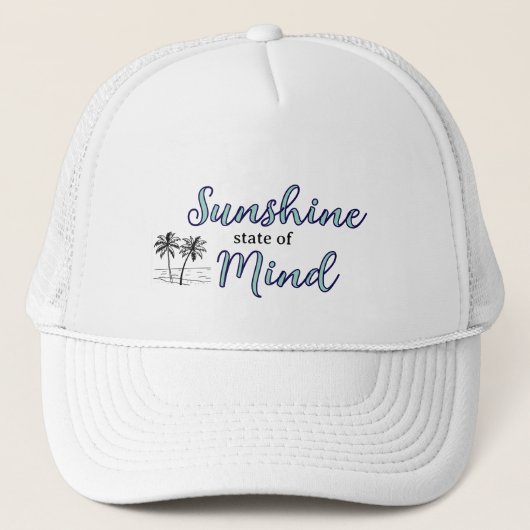 Zonnehoed voor de juiste mindset trucker pet (Voorkant)