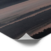 Zonnehoogte achter de grote bergen poster (Hoek)