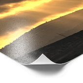 Zonnehoogte boven de bergen, Cyprus (2915) Foto Afdruk (Hoek)